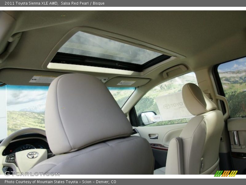 Salsa Red Pearl / Bisque 2011 Toyota Sienna XLE AWD