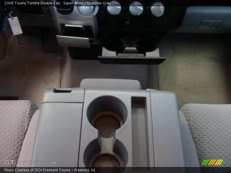 Super White / Graphite Gray 2008 Toyota Tundra Double Cab