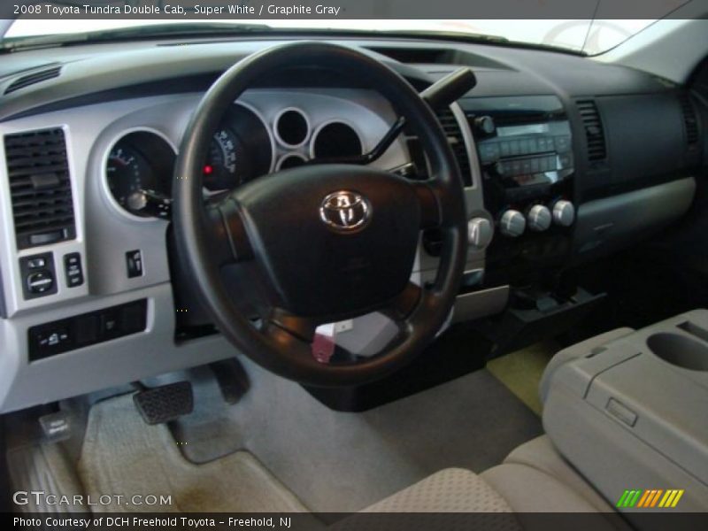 Super White / Graphite Gray 2008 Toyota Tundra Double Cab