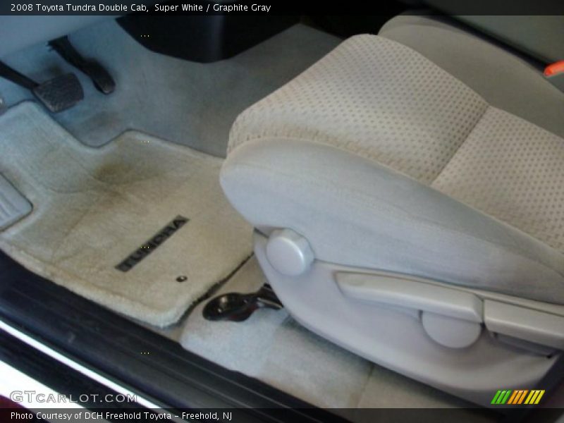 Super White / Graphite Gray 2008 Toyota Tundra Double Cab