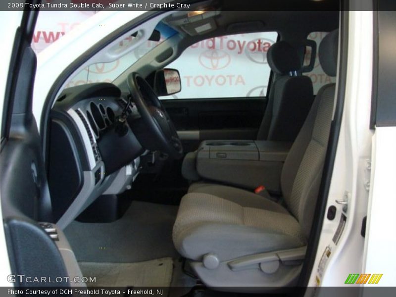Super White / Graphite Gray 2008 Toyota Tundra Double Cab