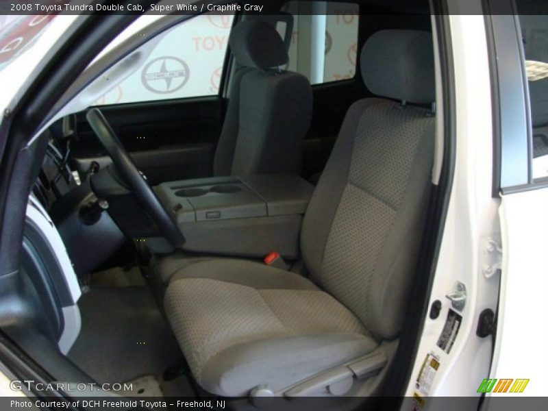 Super White / Graphite Gray 2008 Toyota Tundra Double Cab