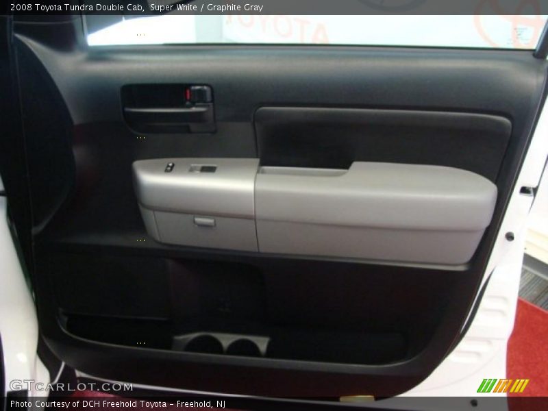 Super White / Graphite Gray 2008 Toyota Tundra Double Cab