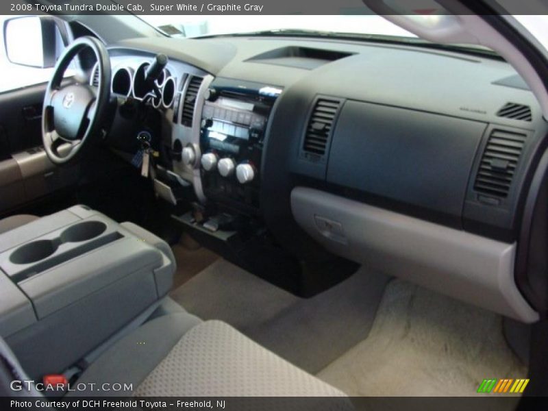 Super White / Graphite Gray 2008 Toyota Tundra Double Cab