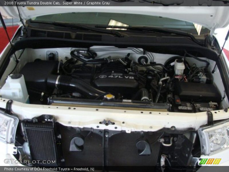 Super White / Graphite Gray 2008 Toyota Tundra Double Cab