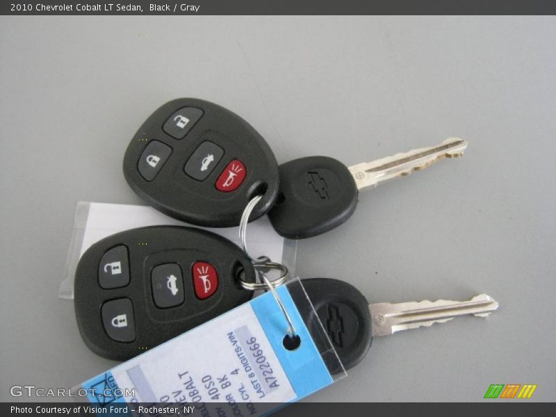 Black / Gray 2010 Chevrolet Cobalt LT Sedan