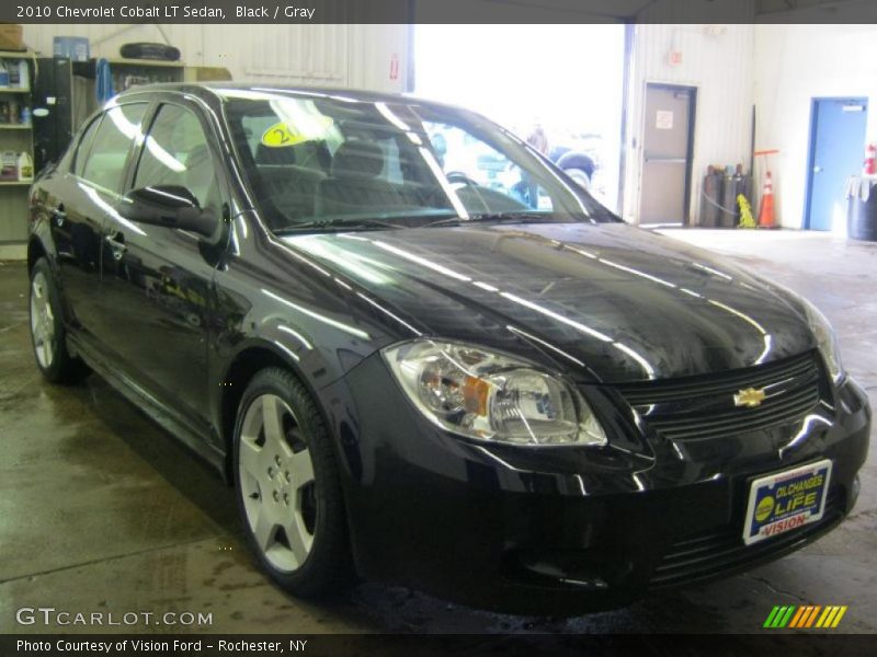 Black / Gray 2010 Chevrolet Cobalt LT Sedan