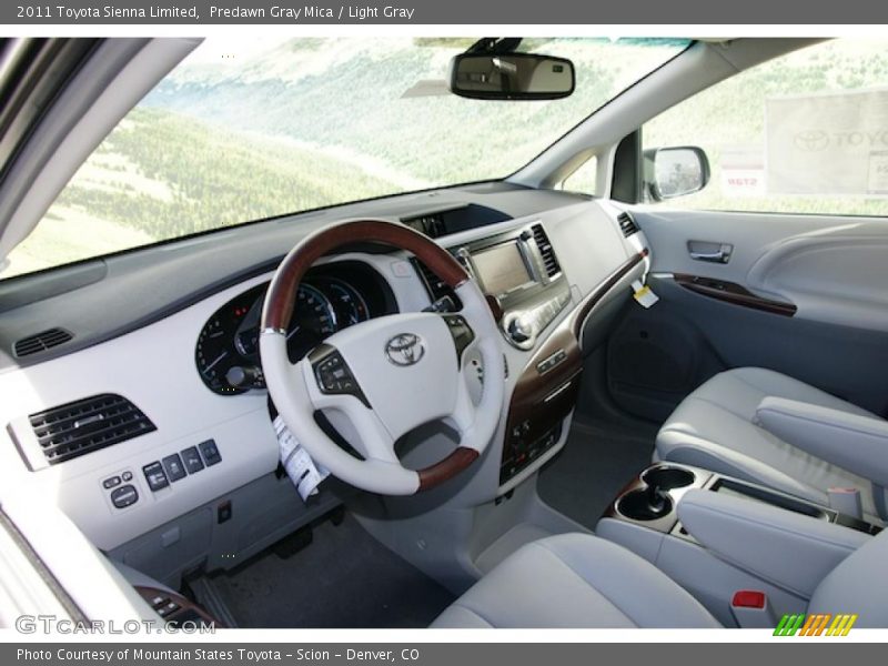 Predawn Gray Mica / Light Gray 2011 Toyota Sienna Limited