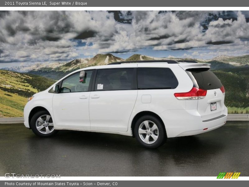 Super White / Bisque 2011 Toyota Sienna LE