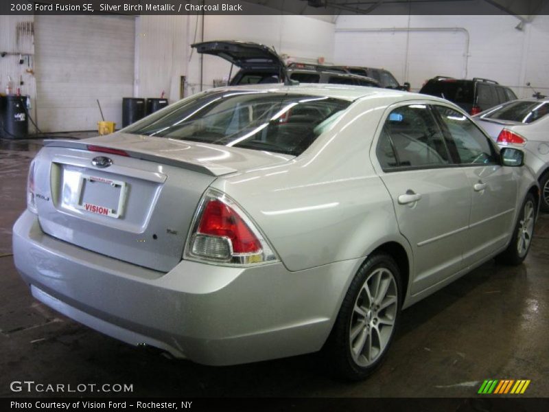 Silver Birch Metallic / Charcoal Black 2008 Ford Fusion SE