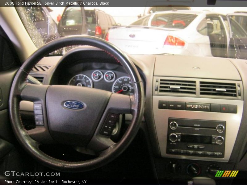 Silver Birch Metallic / Charcoal Black 2008 Ford Fusion SE