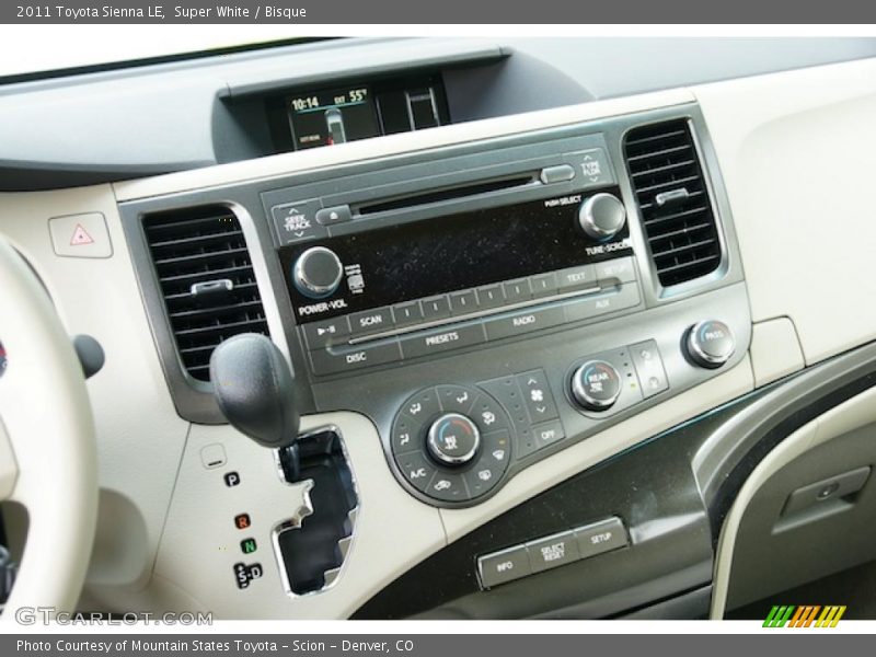 Super White / Bisque 2011 Toyota Sienna LE