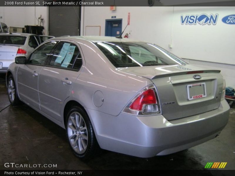 Silver Birch Metallic / Charcoal Black 2008 Ford Fusion SE