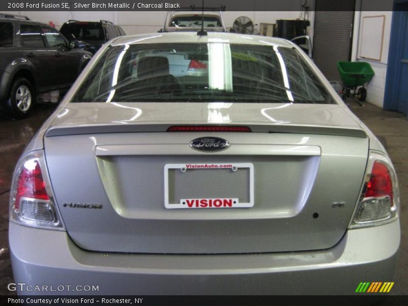Silver Birch Metallic / Charcoal Black 2008 Ford Fusion SE