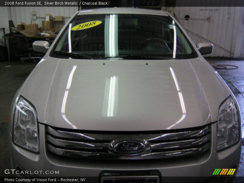 Silver Birch Metallic / Charcoal Black 2008 Ford Fusion SE