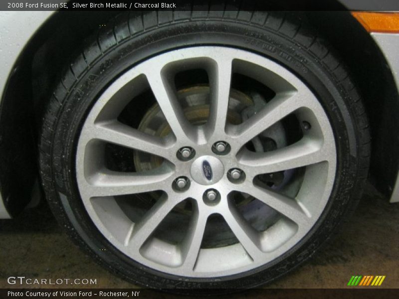 Silver Birch Metallic / Charcoal Black 2008 Ford Fusion SE