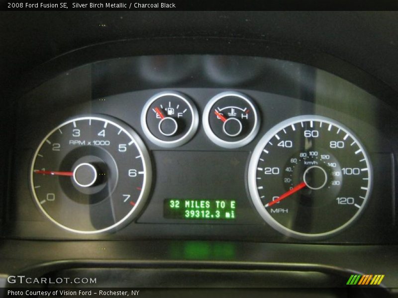 Silver Birch Metallic / Charcoal Black 2008 Ford Fusion SE
