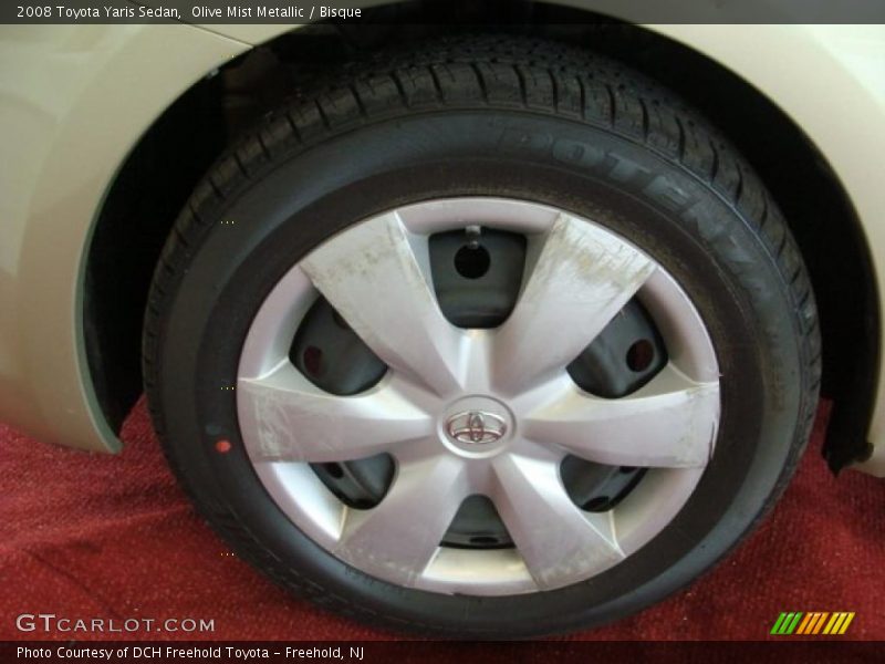 Olive Mist Metallic / Bisque 2008 Toyota Yaris Sedan