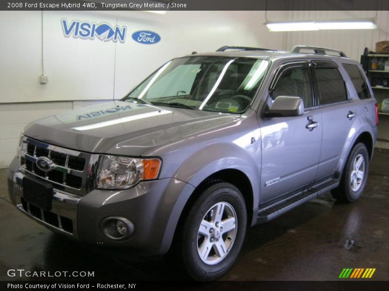 Tungsten Grey Metallic / Stone 2008 Ford Escape Hybrid 4WD