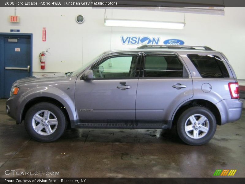 Tungsten Grey Metallic / Stone 2008 Ford Escape Hybrid 4WD