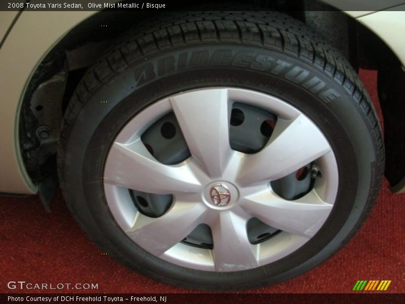 Olive Mist Metallic / Bisque 2008 Toyota Yaris Sedan