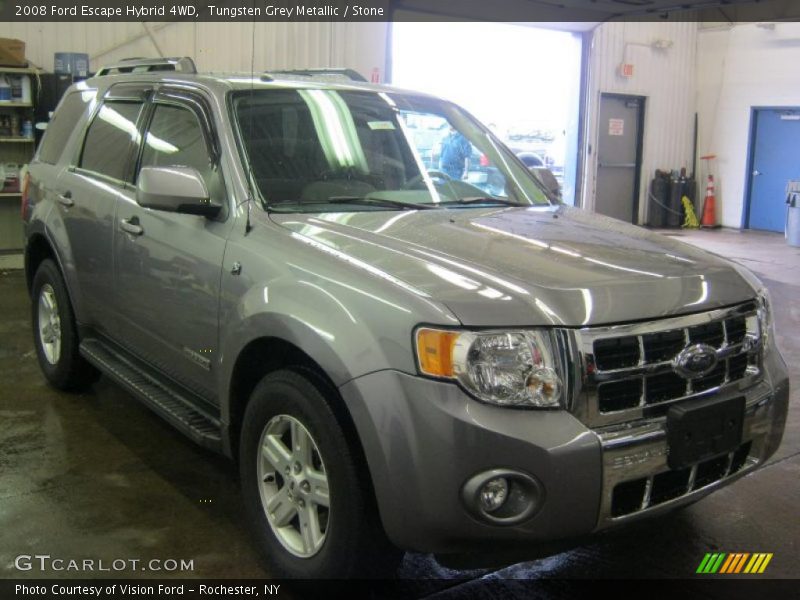 Tungsten Grey Metallic / Stone 2008 Ford Escape Hybrid 4WD