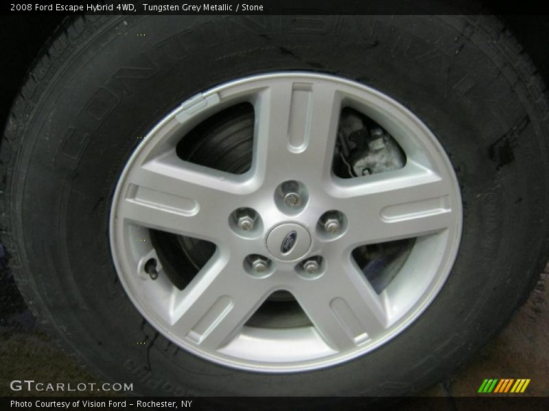 Tungsten Grey Metallic / Stone 2008 Ford Escape Hybrid 4WD