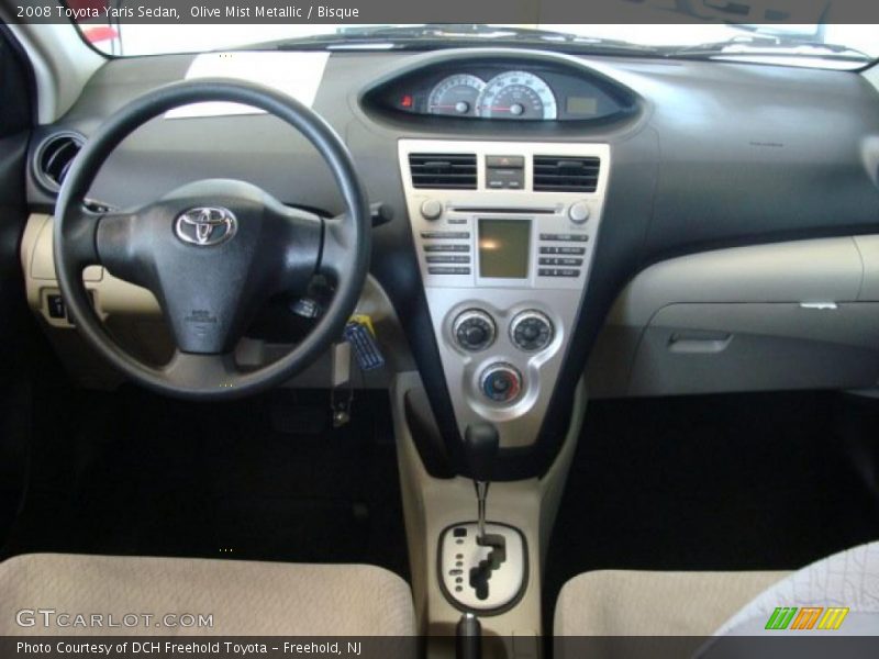 Olive Mist Metallic / Bisque 2008 Toyota Yaris Sedan