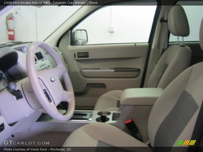 Tungsten Grey Metallic / Stone 2008 Ford Escape Hybrid 4WD