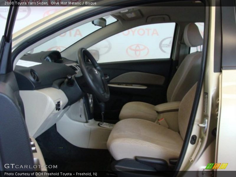 Olive Mist Metallic / Bisque 2008 Toyota Yaris Sedan