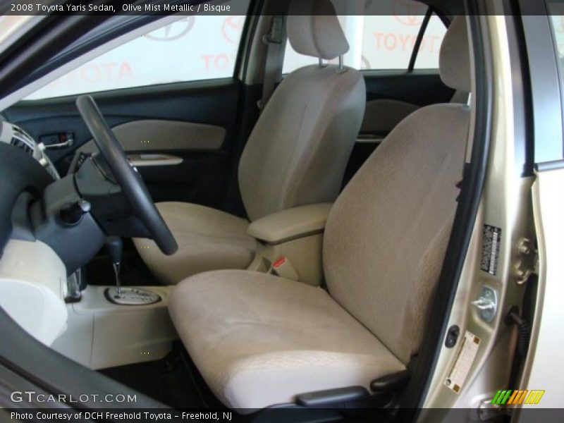 Olive Mist Metallic / Bisque 2008 Toyota Yaris Sedan