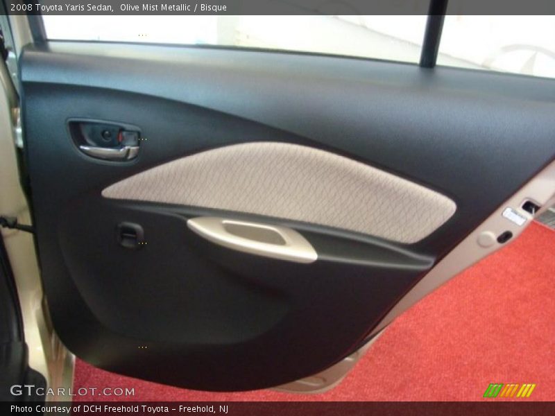 Olive Mist Metallic / Bisque 2008 Toyota Yaris Sedan