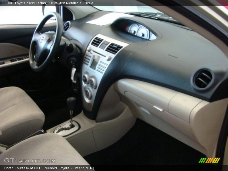 Olive Mist Metallic / Bisque 2008 Toyota Yaris Sedan