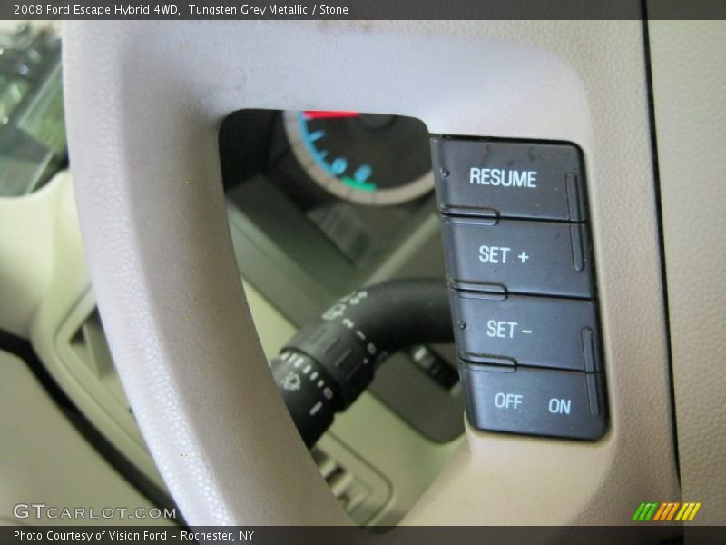 Tungsten Grey Metallic / Stone 2008 Ford Escape Hybrid 4WD