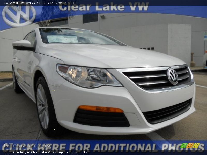 Candy White / Black 2012 Volkswagen CC Sport
