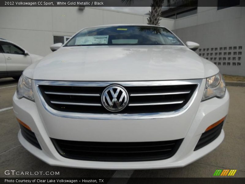 White Gold Metallic / Black 2012 Volkswagen CC Sport