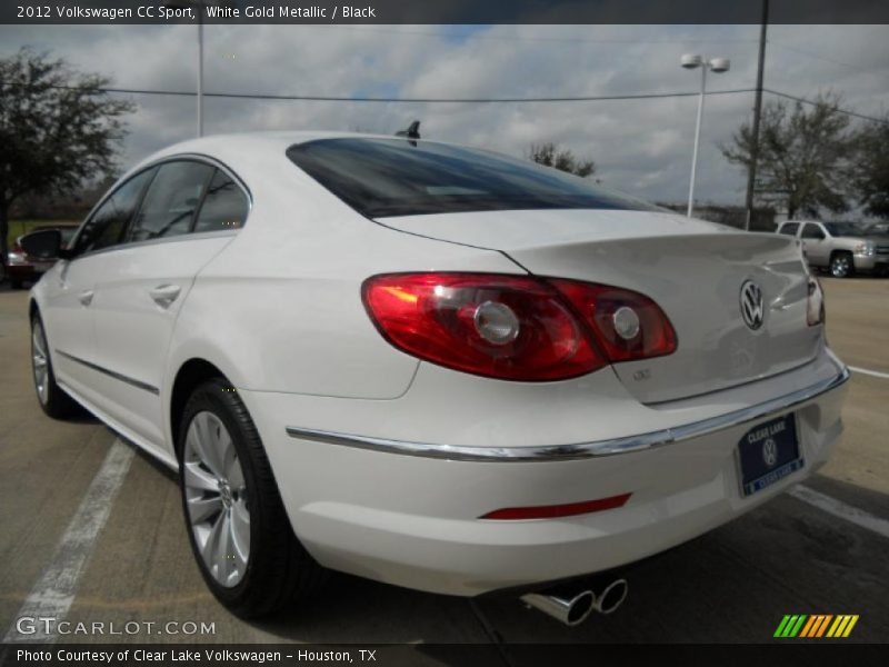 White Gold Metallic / Black 2012 Volkswagen CC Sport