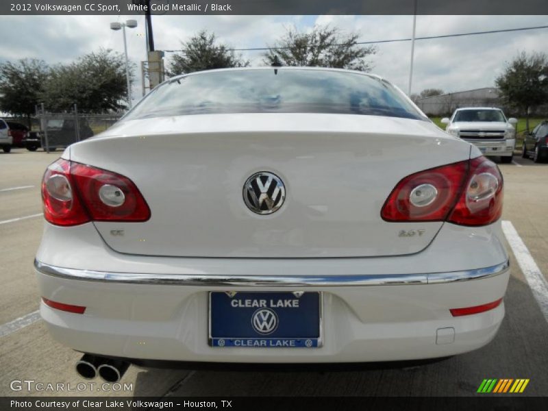 White Gold Metallic / Black 2012 Volkswagen CC Sport