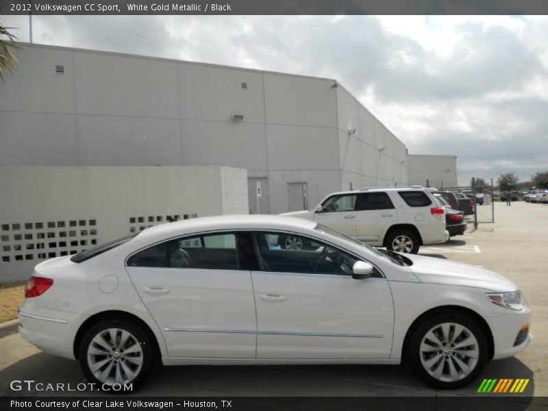 White Gold Metallic / Black 2012 Volkswagen CC Sport
