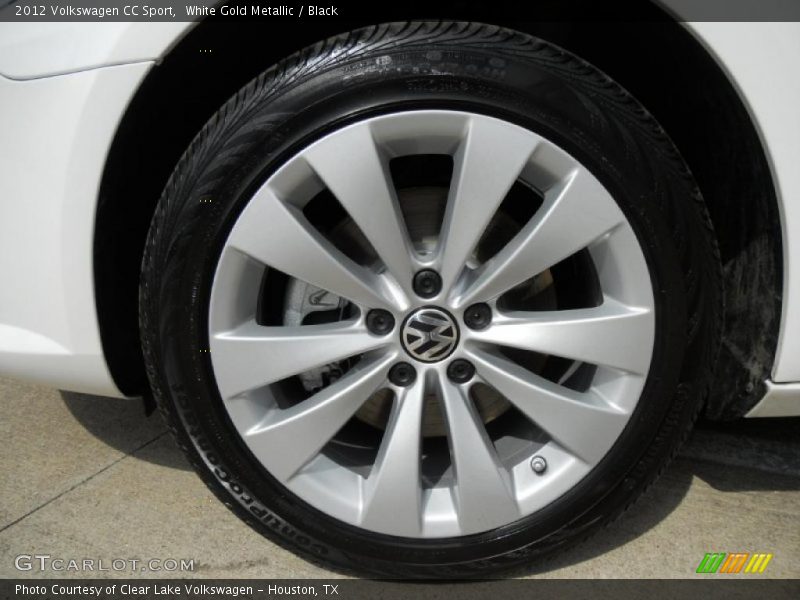 White Gold Metallic / Black 2012 Volkswagen CC Sport