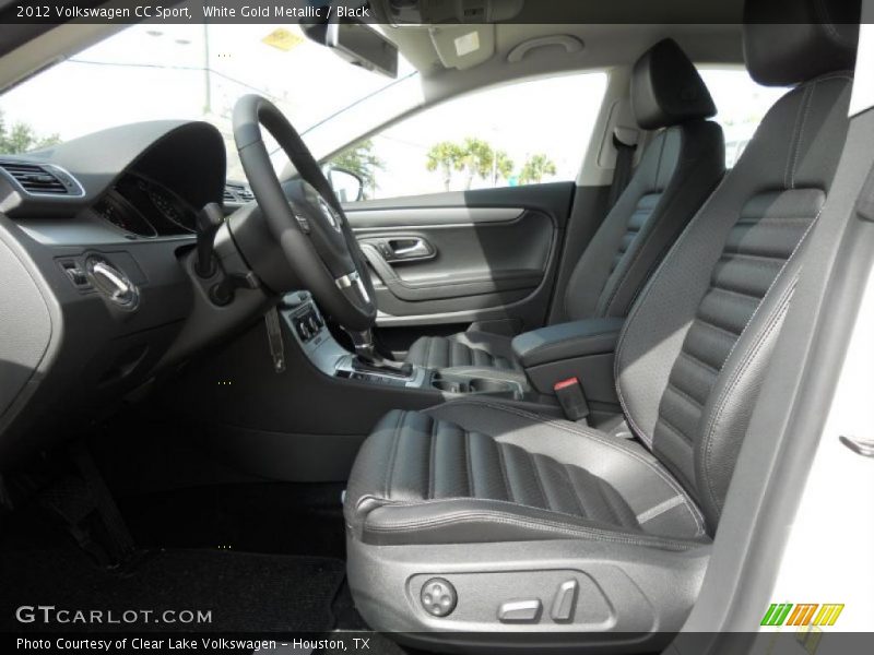 White Gold Metallic / Black 2012 Volkswagen CC Sport