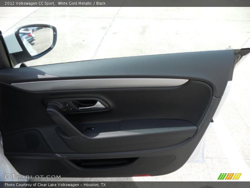 White Gold Metallic / Black 2012 Volkswagen CC Sport