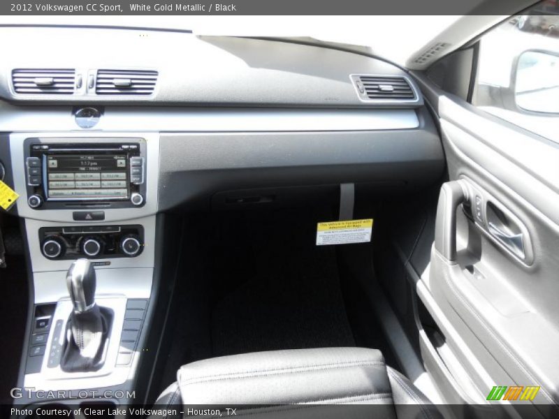White Gold Metallic / Black 2012 Volkswagen CC Sport