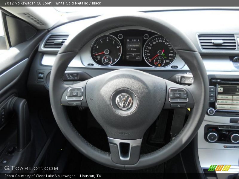 White Gold Metallic / Black 2012 Volkswagen CC Sport