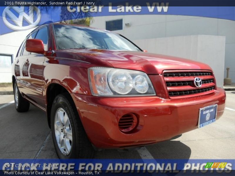 Sundown Red Pearl / Ivory 2001 Toyota Highlander