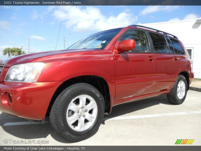 Sundown Red Pearl / Ivory 2001 Toyota Highlander