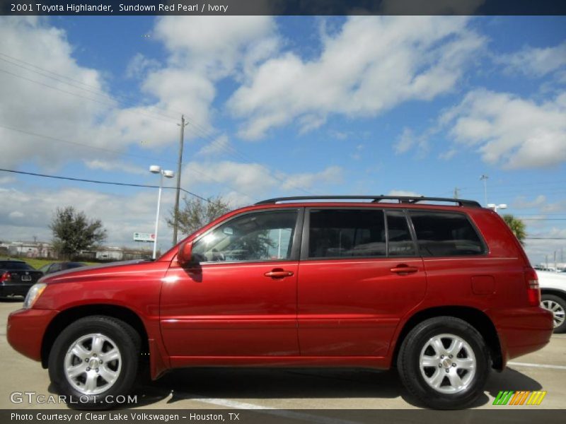 Sundown Red Pearl / Ivory 2001 Toyota Highlander