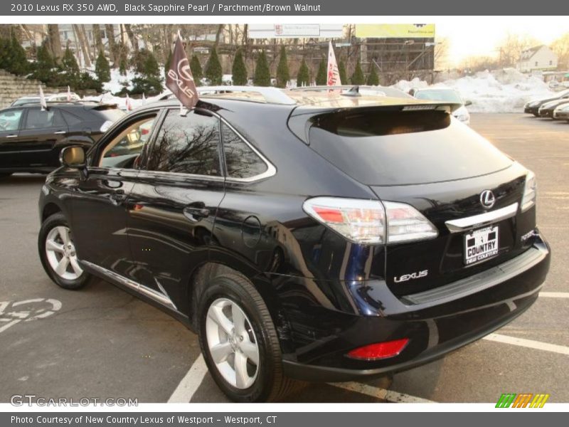 Black Sapphire Pearl / Parchment/Brown Walnut 2010 Lexus RX 350 AWD
