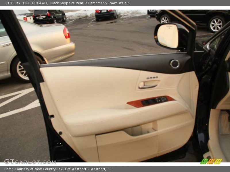 Black Sapphire Pearl / Parchment/Brown Walnut 2010 Lexus RX 350 AWD