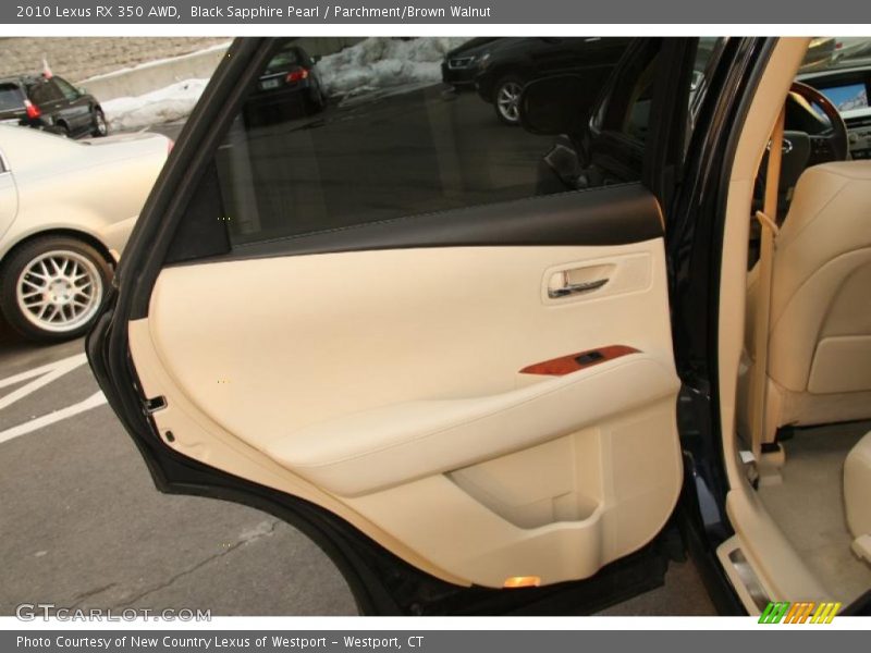 Black Sapphire Pearl / Parchment/Brown Walnut 2010 Lexus RX 350 AWD